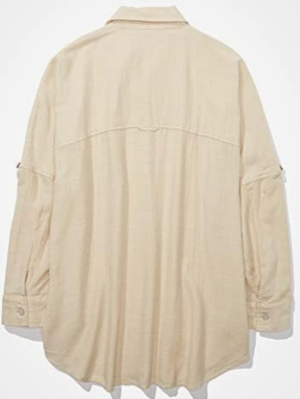 American Eagle Go Big Ultra Oversized Womens Long Sleeve Shirt Size XL - Picture 2 of 11